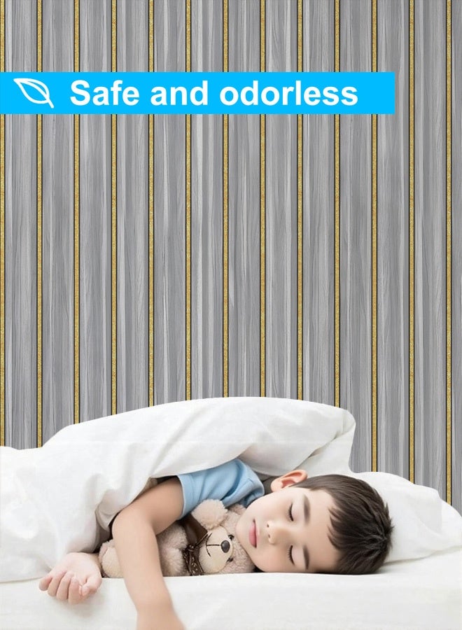 نوايوو ورق جدران بنمط شرائح الخشب، مقاس 15.7 بوصة × 393 بوصة، ورق جدران ذاتي اللصق بنمط الخشب، ورق جدران من الفينيل PVC مقاوم للماء، ورق لاصق بنمط شرائح الخشب الصناعي (CSGS005) - Image 5